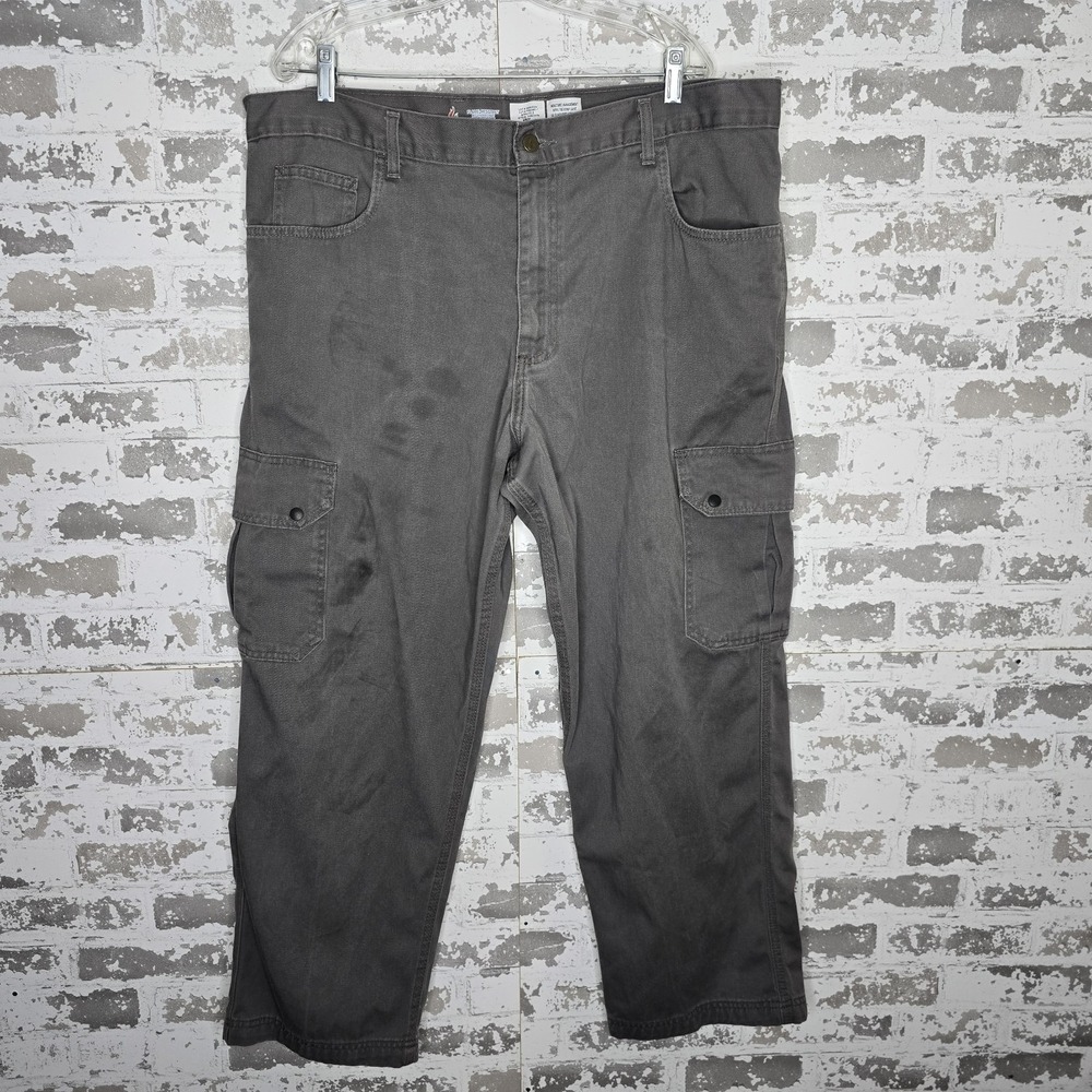 Lapco FR Cargo Pants Mens 40x30 9oz. 100% Cotton Twill Gray Work Flame Resistant
